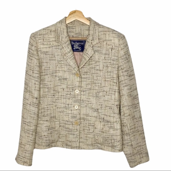 Vintage Burberrys’ Multi Tan Tweed Blazer